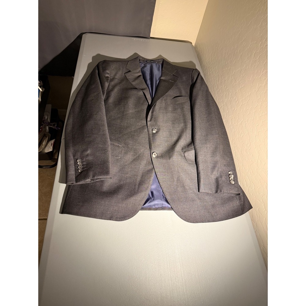 Suitsupply Lazio Grey Wool Blazer Vitale Barberis Canonico 44R Slim